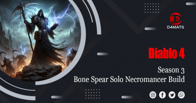 Diablo 4 Season 3 Best Bone Spear Zone Solo Necromancer Build