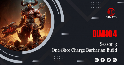 Diablo 4 Season 3 High Damage One-Shot Charge Barbarian Build